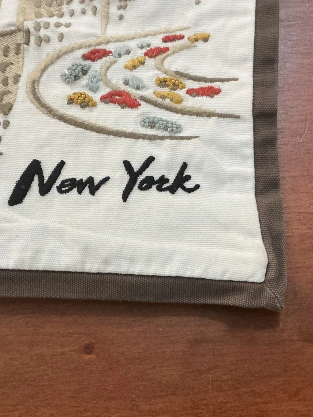 Pottery Barn New York Embroidered 100% Cotton Pillow Sham, Zip, 26